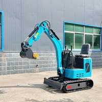 Envío Gratis, Mini Excavadora de 1.2 Toneladas con Motor Kubota Certificado por la EPA, Multifuncional, con Barrena y Martillo Hidráulicos