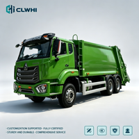 Promotion : Camion Compacteur de Déchets HOWO 6x4 à Carrosserie Verte, Vente Directe Usine, Camion de Collecte de Déchets pour la Ville