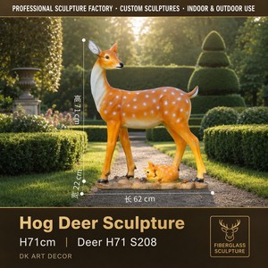 Statue <span class=keywords><strong>de</strong></span> cerf Sika mère et <span class=keywords><strong>de</strong></span> cerf jeune en fibre <span class=keywords><strong>de</strong></span> verre S208, grande taille, résistante aux intempéries, sculpture <span class=keywords><strong>de</strong></span> famille <span class=keywords><strong>de</strong></span> cerfs pour villa, jardin, parc, hôtel, extérieur - Product Image 1