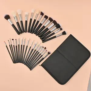 Ensemble de pinceaux de maquillage noir 30 pièces