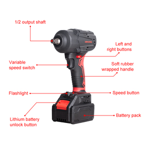 Cờ lê tác động không dây AEROPRO A706 chất lượng cao, lực siết mạnh, kèm pin, dùng cho sửa chữa ô tô - Product Image 6