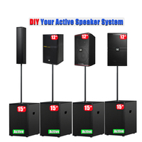 Système audio professionnel Line Array auto-alimenté 15 pouces F4.8+FX15, haute qualité, portable, équipement sonore 900W