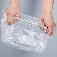 Sacoches transparentes en PE souple pour T-shirts, anti-poussière, qualité alimentaire, avec poignée longue, pour emballage – Vente chaude en gros