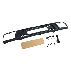 Grille de style TRD pour Toyota 4Runner, en ABS, 1992-1995, avec 3 petits feux jaunes et faisceau de câblage - Product Image 2