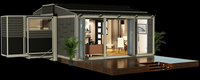 XH Imperméable 20FT 40FT Extensible Maison mobile Caravane Conteneur portable Maisons 2 chambres Maison