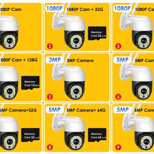 Caméra IP sans fil extérieure V380 Pro 4G avec carte SIM, 3MP, 5MP, zoom numérique 4X, P2P, détection humaine IA, H.265, audio, sécurité CCTV PTZ - Product Image 2