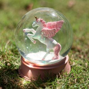 Boules à neige pour filles 100MM <span class=keywords><strong>Paillettes</strong></span> roses 4,534cm <span class=keywords><strong>Licorne</strong></span> Cadeaux de Noël et d'anniversaire pour amies et épouses - Product Image 2