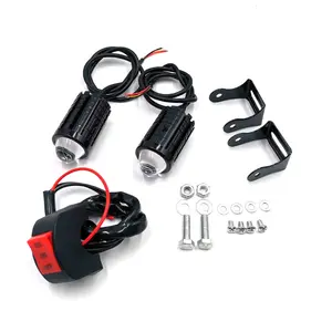 2x Mini Motorrad LED Fahr nebels chein werfer für Motorrad ATV Scheinwerfer Scheinwerfer Nebels chein werfer