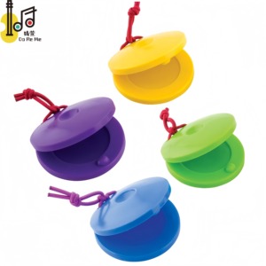 Biểu tượng tùy chỉnh nhà máy trực tiếp lô hàng nhựa castanets rắn và bền xử lý làm cho dễ chịu âm thanh bên cho người lớn bán buôn - Product Image 1