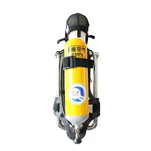 MED aprobado Jiangbo SCBA precios aire SCBA aparato de respiración asiento SCBA con cilindro de acero 6L
