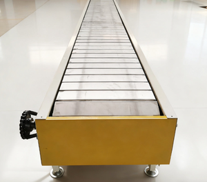 Trasportatore a Catena a Piastre in Acciaio Inossidabile per Carichi Pesanti, Capacità 200kg, per Industria Alimentare, Chimica e Trasporto di Componenti Fusi - Product Image 4