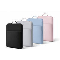 Sac vertical pour ordinateur portable en gros, étui intérieur étanche pour tablette, pochette de protection portable avec fermeture éclair et poignée pour ordinateurs portables de 11 à 15,6 pouces