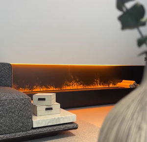 <span class=keywords><strong>Chimenea</strong></span> Eléctrica de Vapor de Agua Pura para Decoración Interior de Hoteles y Hogares, <span class=keywords><strong>Chimenea</strong></span> Eléctrica de Vapor en Color Negro, 80/100/120/150/180/200cm - Product Image 4