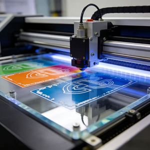 UV Printable Acrylic Panel with High Ink Adhesion Smooth <b>Plastic</b> <b>Sheet</b> for Custom Graphic Printing and Advertising Signs - Product Image 1