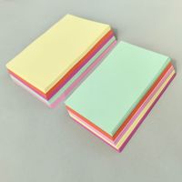 Marque-page créatif en papier style brique, bloc-notes non-adhésif de couleur unie, détachable pour l'écriture