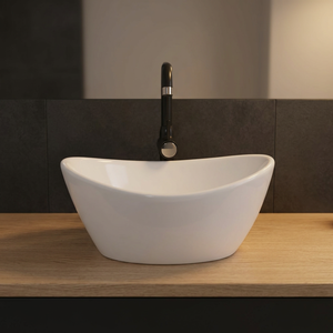 Lavabo de table moderne en céramique rouge avec drain, écologique, meilleur prix, design élégant, de l'usine fournisseur de Foshan - Product Image 4