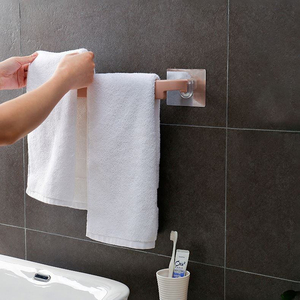 Hot Sale Factory Price Multifunctional <b>Wall</b>-<b>Mounted</b> Storage Rack NO Drilling Towel Bar Single Towel Rack <b>Wall</b> <b>shelves</b> - Product Image 1