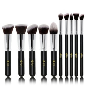 Feiyan Kích thước bình thường gỗ xử lý chất lượng tốt các công cụ trang điểm và supplie mỹ phẩm 10 PC Bộ phụ nữ trang điểm Kabuki bàn chải trang điểm & công cụ - Product Image 4