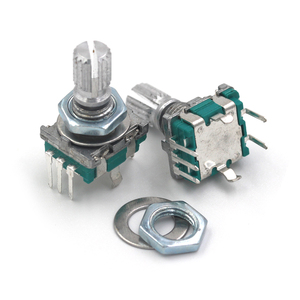 Tejiate EC11 旋转编码器反向滚花<span class=keywords><strong>D</strong></span>轴15mm 20mm控制旋钮PCB/面板安装 - Product Image 4