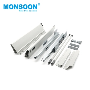 ตู้เก็บของในครัว รางลิ้นชักแบบยืดหดได้ ติดตั้งใต้ตู้ สีขาว ระบบลิ้นชักเฟอร์นิเจอร์แบบหลายช่องสูง พร้อมหมุดยึด - Product Image 6