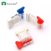Scellé de câble de sécurité en plastique PC transparent de haute qualité YTMS007 pour compteur d'eau numéroté, avec logo personnalisé