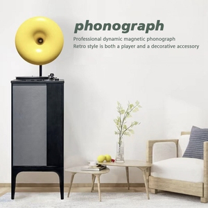 Máy ghi âm Vinyl chuyên nghiệp thời xưa Máy ghi âm Bluetooth âm thanh Hifi bàn xoay máy hát - Product Image 2