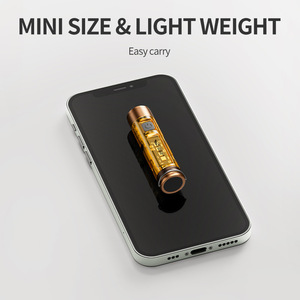 Smiling Shark Mini <b>Flashlight</b> Type C <b>Rechargeable</b> LED Outdoor Keychain Light - Product Image 3