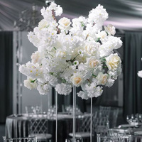 Décorations et fournitures de mariage MoKtong : Centres de table floraux blancs durables et abordables avec installation facile