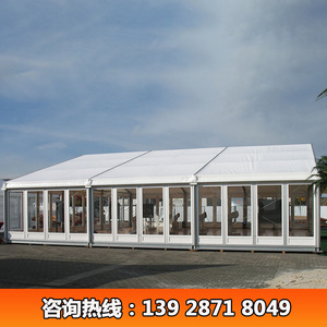Carpa modular de aleación de aluminio con techo de PVC y paredes de vidrio para eventos al aire libre, uso en las cuatro estaciones, resistente al viento, a los rayos UV y al agua. - Product Image 3