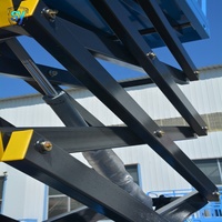 Plateforme élévatrice à ciseaux hydraulique alimentée par batterie SY, élévateur mobile à poussée manuelle, conception compacte, pour l'entretien en usine, matériaux ODM OEM