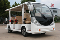 Véhicule urbain de tourisme 11 places alimenté par batterie Mini voiture de bus touristique électrique