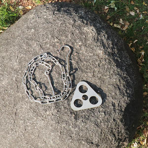 Outdoor Camping Campfire Tripod Triangular <b>Hanging</b> Pot <b>Bracket</b> Portable Stainless Barbecue Rack Picnic Multifunctional Ring Hook - Product Image 4