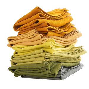 OEM Manufacturer Belgian Linen Wedding Napkin Handmade Flax Plain Dyed Washable 45x45 50x50 60x60cm Home Use - Product Image 1