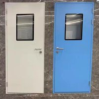 Porte simple de désinfection ignifuge et scellée pour hôpitaux, usage extérieur et en laboratoire, acier coloré, garantie 3 ans