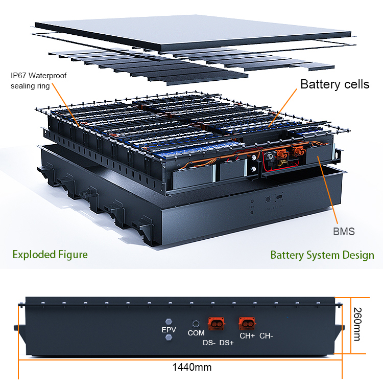 CTS Port AGV 100kwh Ev Lithium Battery 500v 200AH 80kwh HV Battery Pack