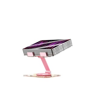 Soporte plegable y ajustable para tabletas y teléfonos de acrílico, para uso en escritorio, con dimensiones de 170x130x40 mm - Product Image 1