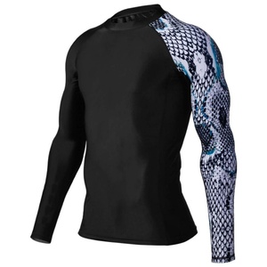 OEM Custom Rash Guard Fully Sublimation Compression Shirt Long Swim Shirts for MMA Sun Protection - Product Image 3