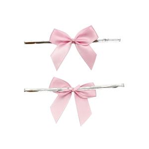 E-Magic lazo de seda de alta calidad lazo de satén rosa de 5/8 pulgadas con lazo torcido plateado <span class=keywords><strong>para</strong></span> <span class=keywords><strong>regalos</strong></span> de navidad - Product Image 3