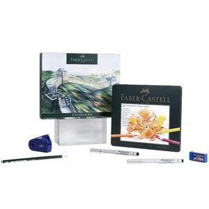 Crayons <span class=keywords><strong>de</strong></span> <span class=keywords><strong>couleur</strong></span> sexuels <span class=keywords><strong>Faber</strong></span>-<span class=keywords><strong>Castell</strong></span> Great Wall, ensemble <span class=keywords><strong>de</strong></span> 24 couleurs pour artistes, crayons à <span class=keywords><strong>dessin</strong></span> et à croquis, crayons <span class=keywords><strong>de</strong></span> <span class=keywords><strong>couleur</strong></span> à base d'huile - Product Image 1