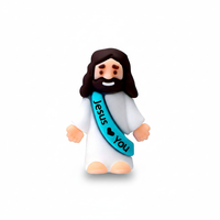 Figurines de Jésus en vrac, mini décorations de Pâques 3,5x3cm, grande taille, éclairage festif identique à Amazon