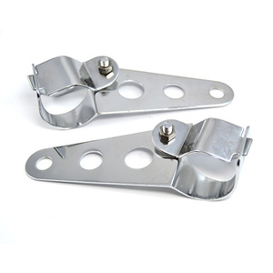 RACEPRO 28 Mét-43 Mét Phổ Fork Ear Chopper Đèn Pha Chủ Điều Chỉnh Fork Núi Đen Xe Máy Đèn Pha Núi Chân Đế - Product Image 4