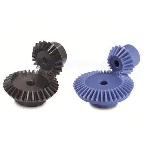 Fabricant d'engrenages en plastique divers personnalisés de haute précision Engrenages coniques doubles en plastique nylon POM