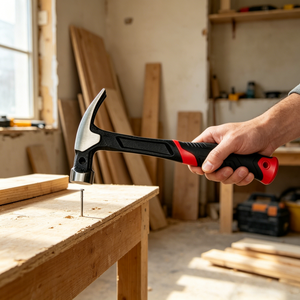 <span class=keywords><strong>Marteau</strong></span> à griffes en acier robuste de 16 oz, tête polie et manche <span class=keywords><strong>ergonomique</strong></span> antidérapant en fibre de verre, outil fiable pour les projets de bricolage à domicile. - Product Image 3
