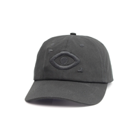 Op maat gemaakte katoenen geborduurde zwarte gladde ongestructureerde baseballcap met verstelbare gesp