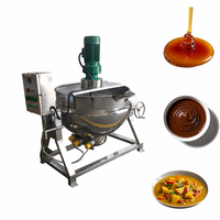 Marmite de cuisson à vapeur à double enveloppe de haute qualité pour sucre, caramel et confiture, avec agitateur inclinable