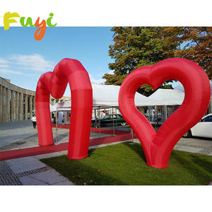 Décoration Saint Valentin Ballon gonflable géant en forme de coeur Ballon gonflable rouge grand coeur pour décorations de centres commerciaux - Product Image 6