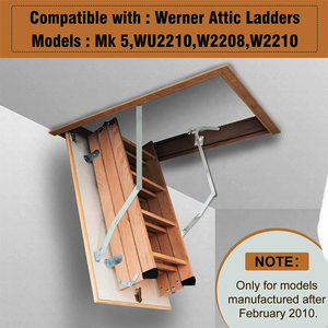 Sótão Escada Dobradiça Braços Compatível com <span class=keywords><strong>Werner</strong></span> Mk5, WU2210, W2208, W2210-Heavy Duty Material Galvanizado Grosso