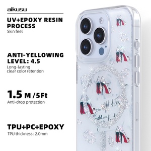Coque de téléphone AIKUSU anti-chute avec charge sans fil pour iPhone 17 16 15 Pro Max - Product Image 5