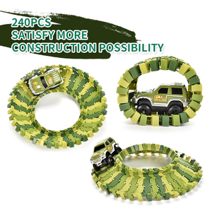 Set de Juego de Pista de Dinosaurios <span class=keywords><strong>Paradise</strong></span>, 220 Piezas, Pista Orbital de Ensamblaje DIY, Juguete de Plástico ABS para Educación - Product Image 5