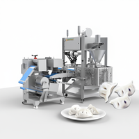 Machine à fabriquer des raviolis et des potstickers entièrement automatique à grande vitesse en acier inoxydable GQ-3-SJ 200-245 pièces/min